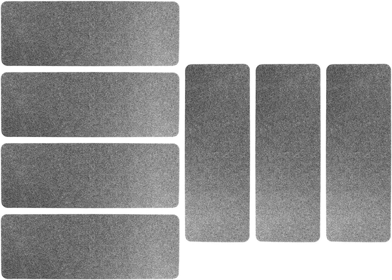 Stair Treads Slip Carpet 7/14Pcs 45x20cm Stair Mat Anti-Slip Staircase Step Floor Self-Adhesive Pad Sticky Bottom Rugs Carpet(Light Grey,14Pcs 45x20cm)