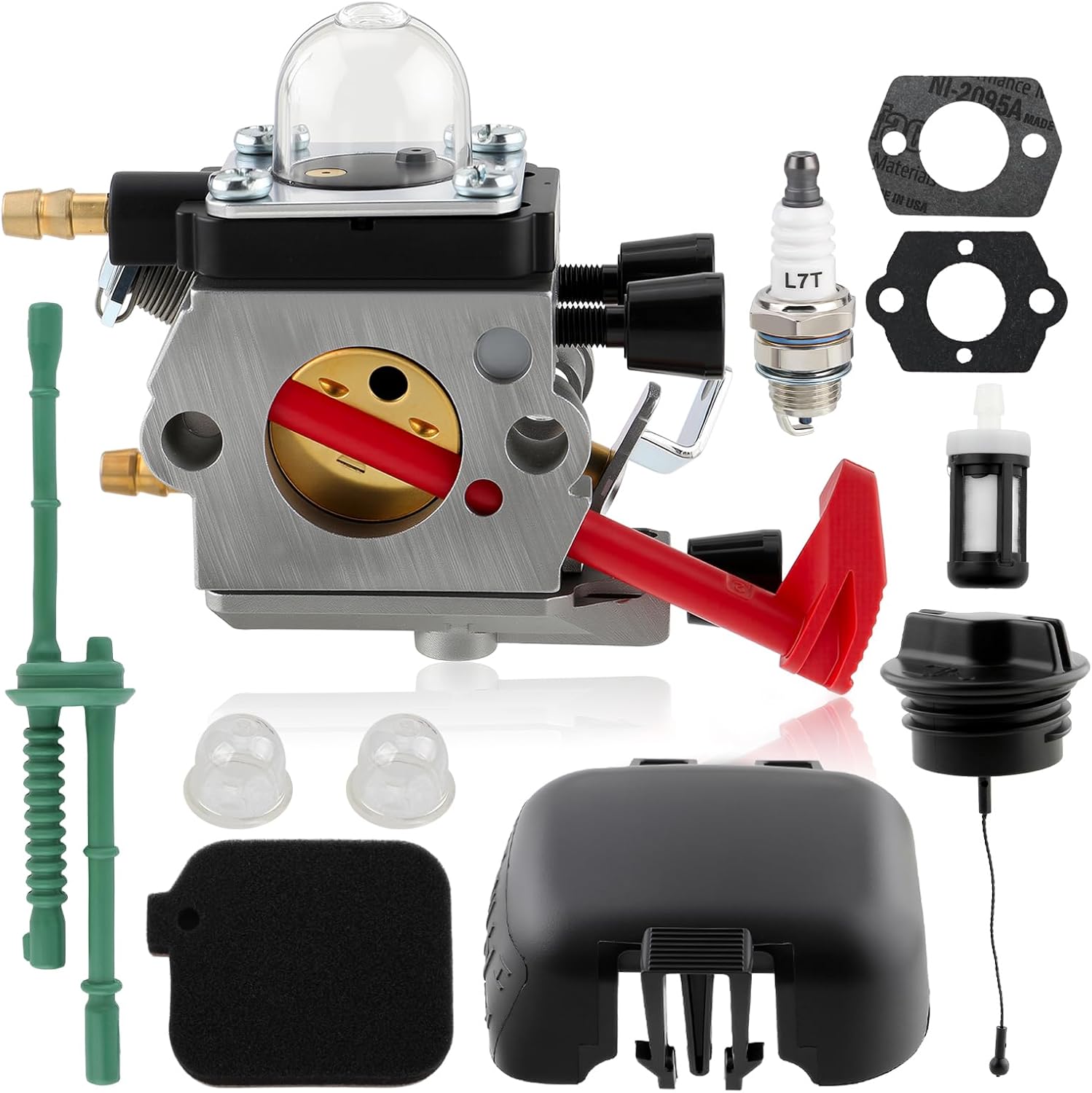 GoaMotors BG50 Carburetor with Air Filter Fuel Filter Fuel Line for Stihl BG50 BG65 SH55 SH85 Leaf Blower Carburetor Replace 4229 120 0650