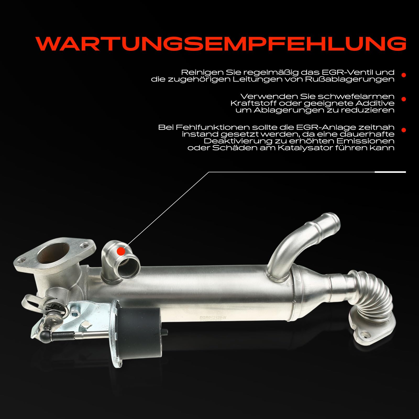 Frankberg AGR-Ventil Kühler Abgasrückführung für M-u-l-t-i-v-a-n V T-o-u-a-r-e-g Transporter V 2.5 TDI Diesel 2003-2010 070131512F