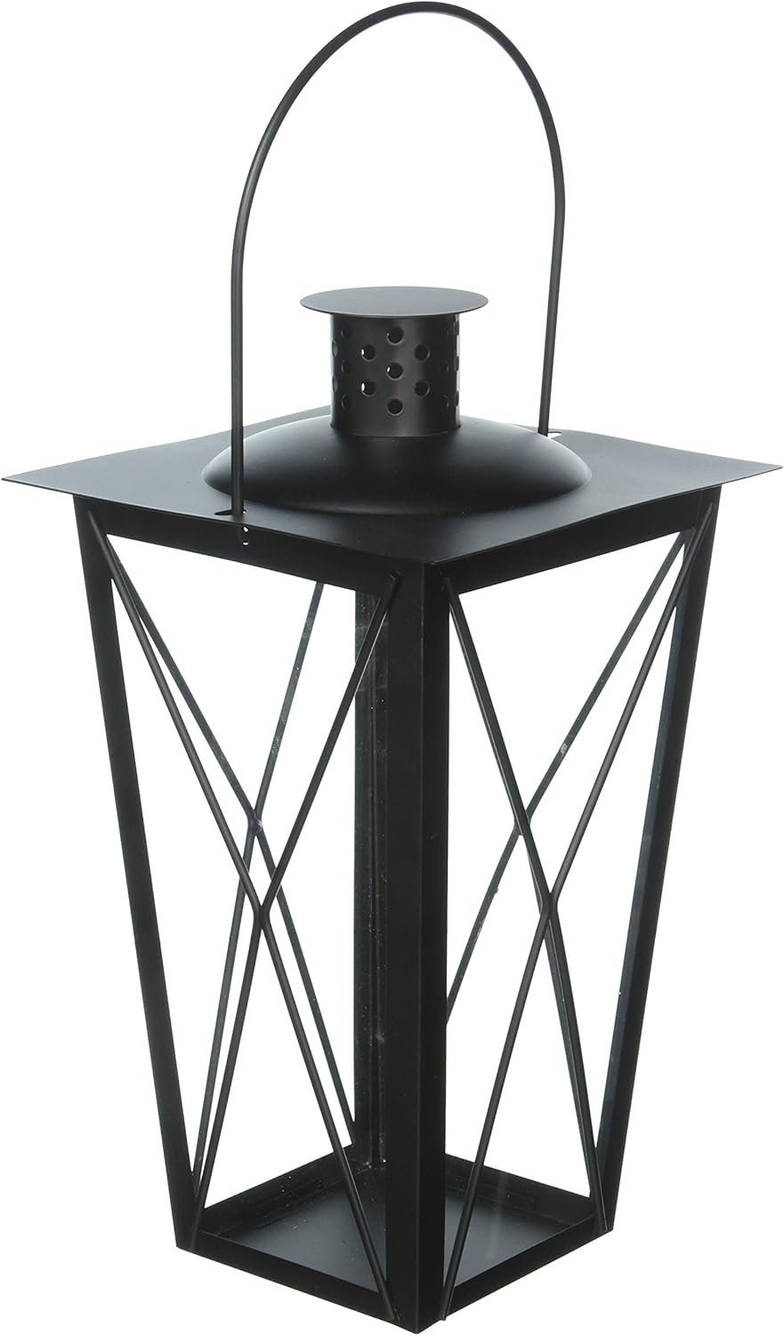Darice 6559-82 Lantern Metal with Glass 6.75X6.75X11.88In