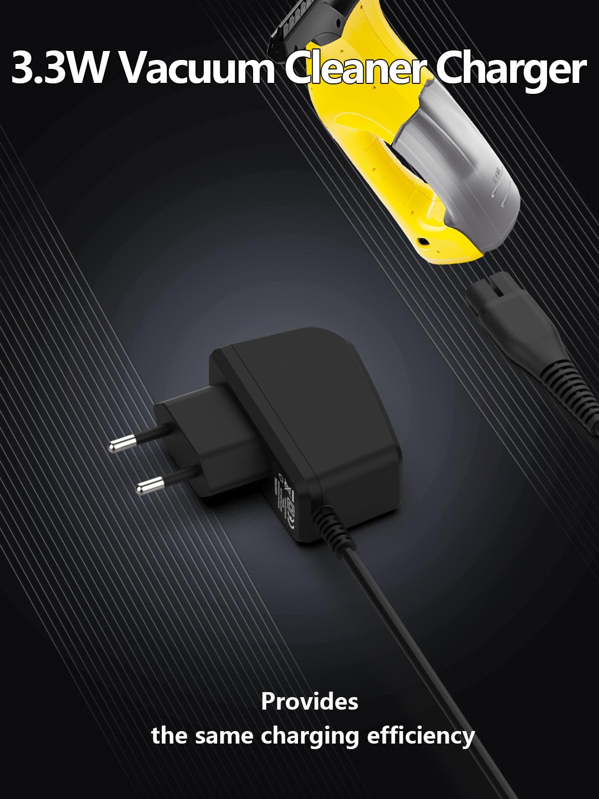 3.3W 5.5V Ladegerät für Kärcher Fenstersauger Kabel KV4 KWI 1 WV1 WV2 WV2Plus WV5 WV45 WV52 WV55 WV60 WV70 WV75 WV75 Plus Premium WV Classic WV Easy Fensterreiniger Ladekabel Netzteil