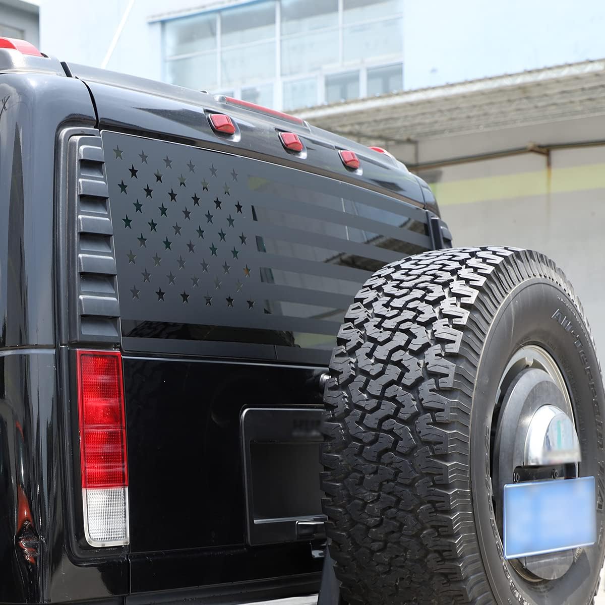 American Flag Rear Window Decal Sticker fit for Hummer H2 2003-2009 (US Flag)