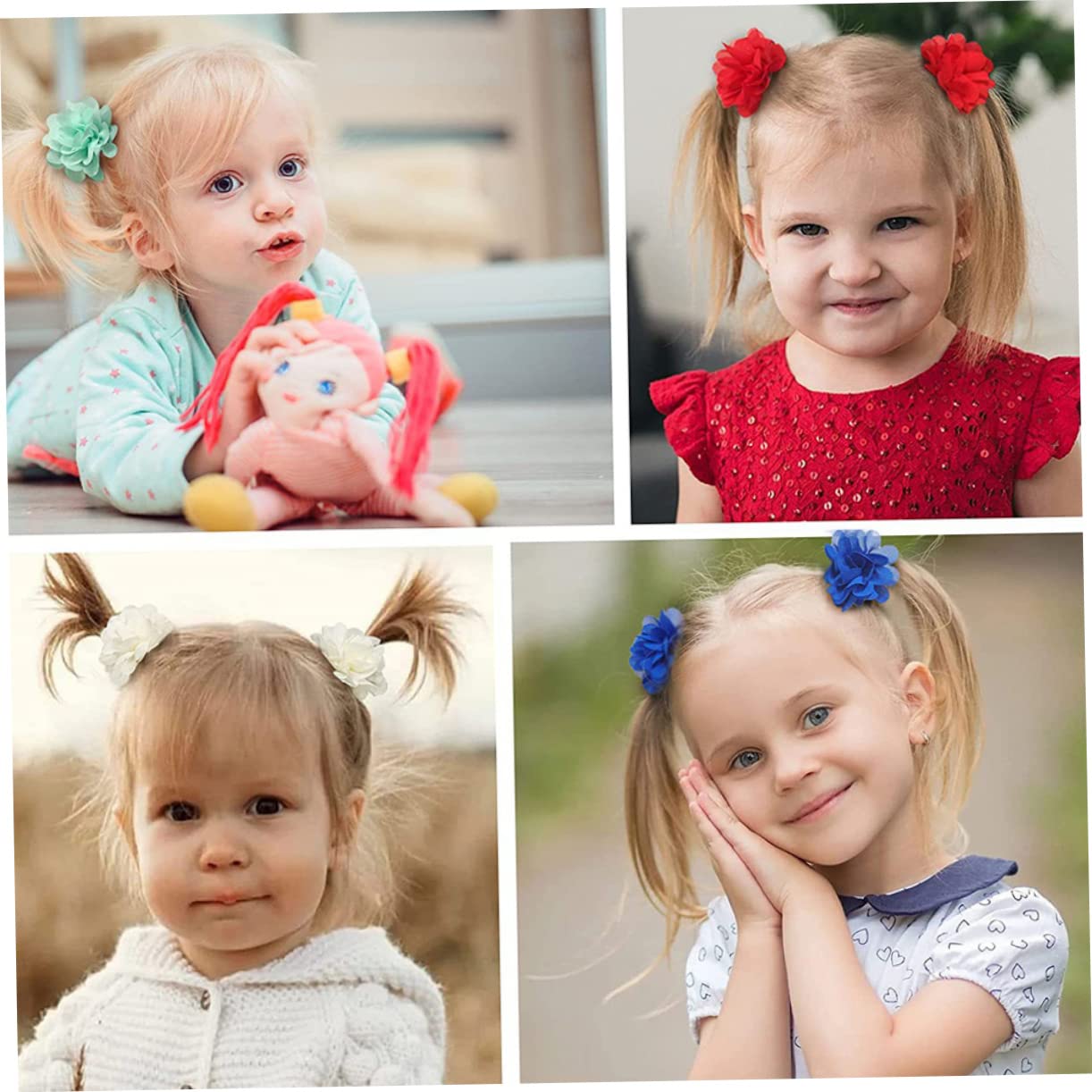 Abaodam 80 Pezzi Chiffon Clip Di Clip Di Del Bambino Della Ragazza Accessori Per Per Le Ragazze Perno Di Mollette Per Accessori Per
