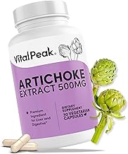 Artichoke 500 mg Supplement - Potent Artichoke Extract Capsules for Liver Health & Digestive Support - Artichoke Leaf Extract Promotes Energy & Focus - 30 Capsules