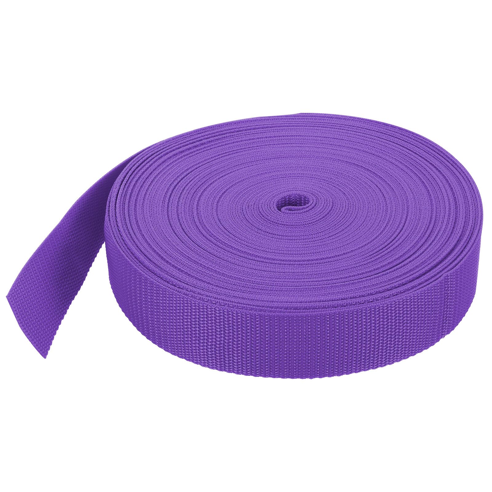 MECCANIXITY Lightweight Polypropylene Webbing Strap 1 1/2" 25 Yard Backpack Strapping Band Dark Purple for Outdoor Luggage Cargo Straps