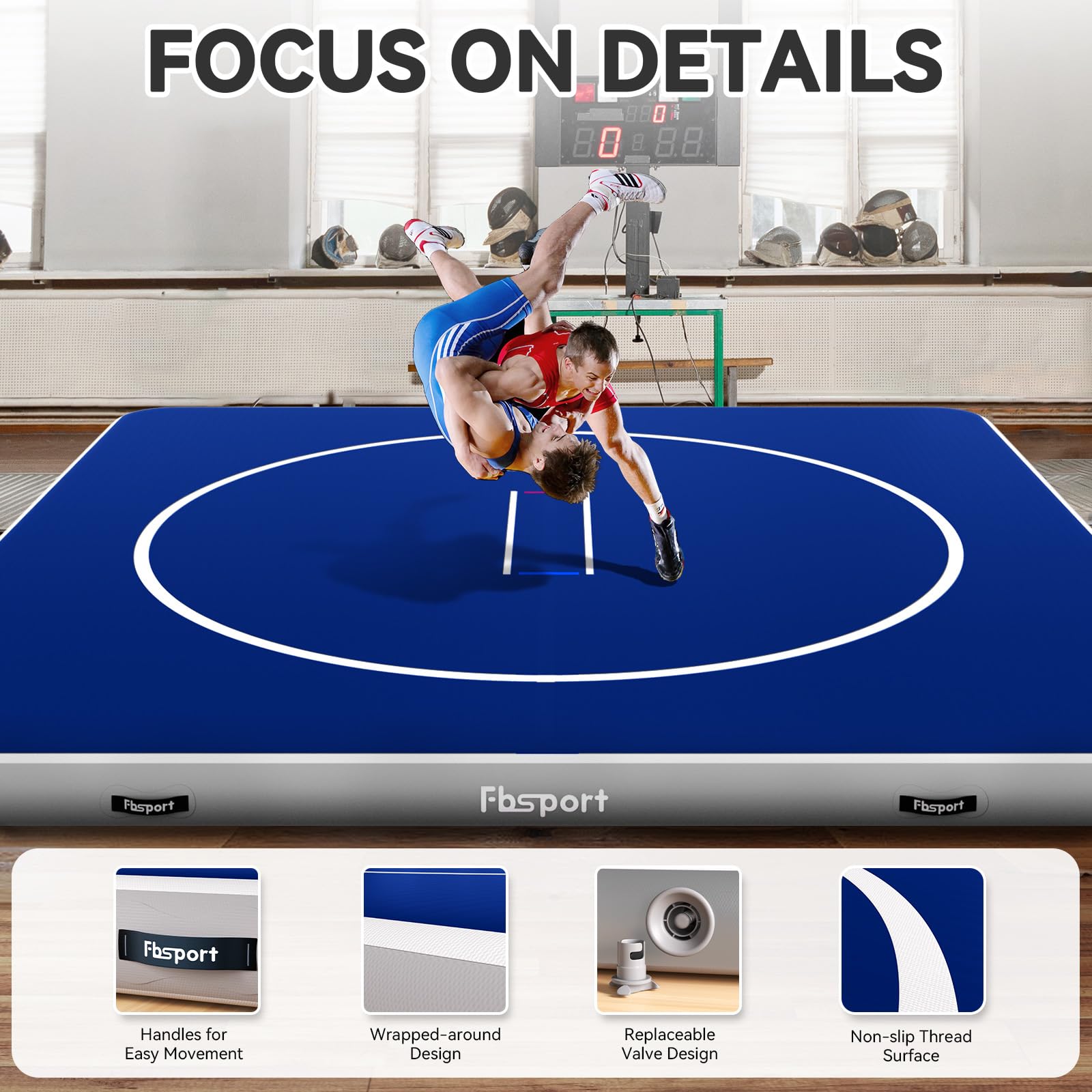 Snapklik.com : Inflatable Wrestling Mat, Outdoor And Indoor PVC Jiu ...