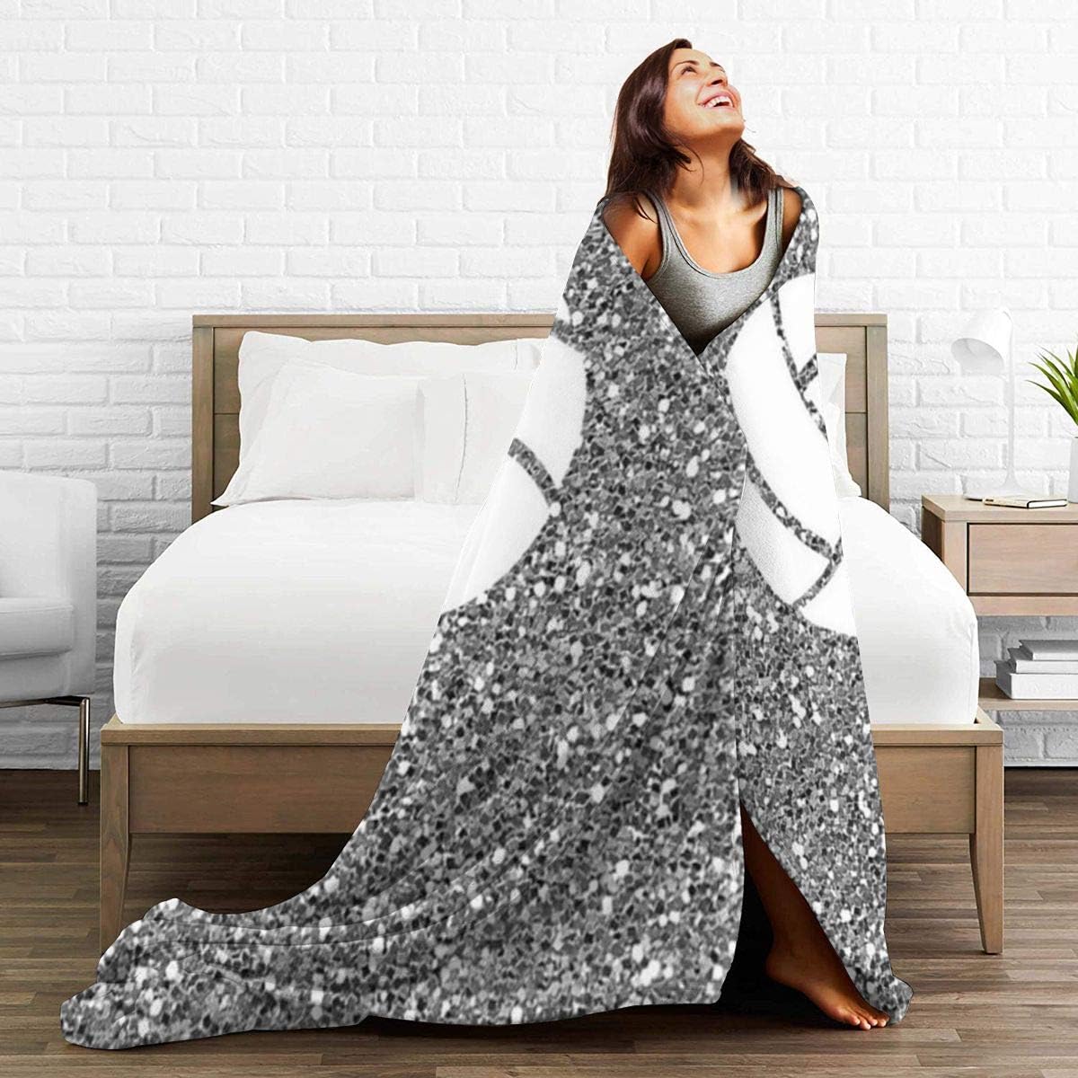 Slivery Volleyball Decorative Ultra Soft Flannel Fleece All Season Light Weight Living Room/Bedroom Warm Blanket - Image 5