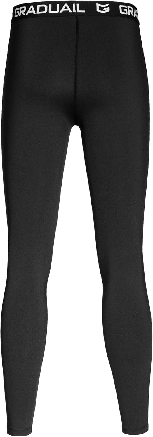 G Gradual Boys' Compression Pants Youth Thermal Base Layer Fleece Tights Sports Basketball Leggings for Boys - Image 5