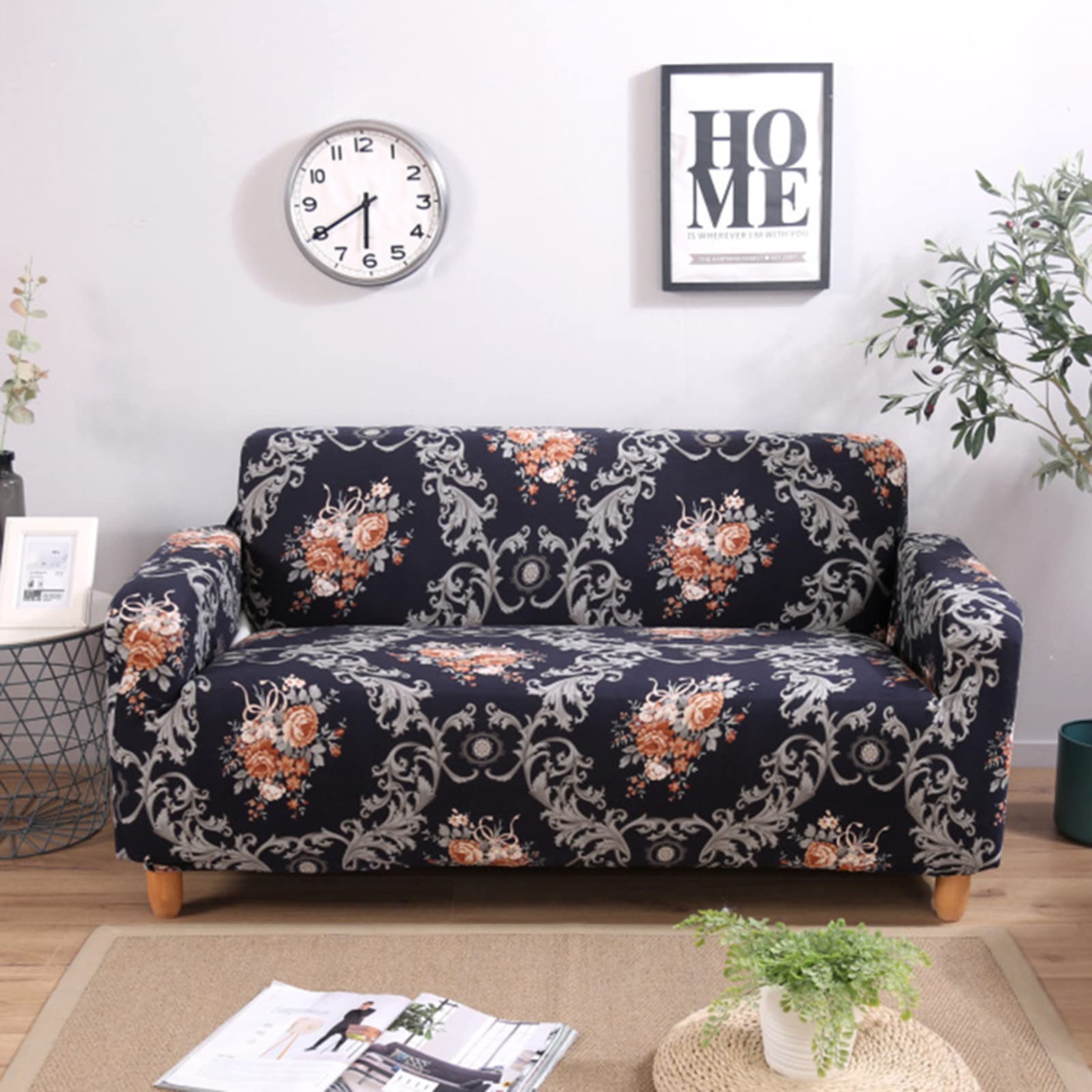 Housse de canapé extensible haut de gamme élastique pour meuble 1 place
