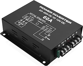 MEIRIYFA DC 24v to 12v 60A Power Converter Inverter,DC Step Down 24v to 12v 720W Large Power Supply Converter Car Voltage Electric Buck Regulator Reducer for Motor Car Truck Vehicle Boat Solar System