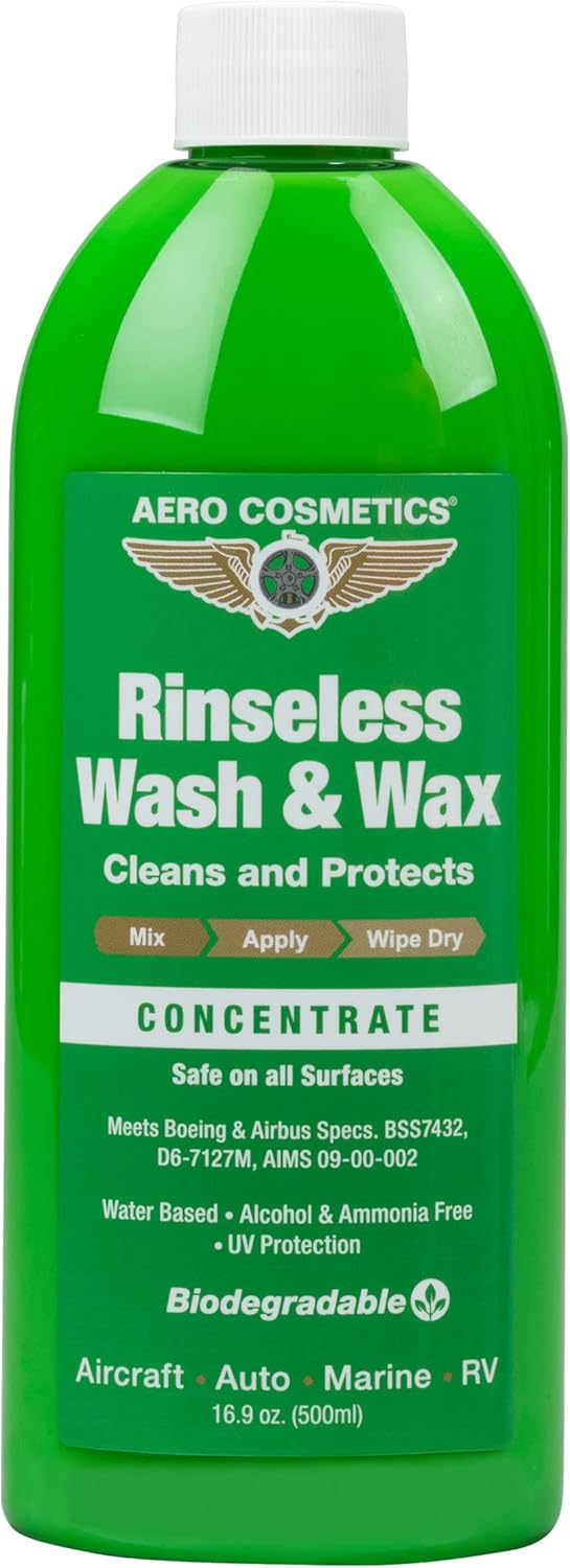 Aero Cosmetics Rinseless Car Wash and Wax 16 Fl. oz Rinse