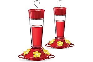 Shirem DNA Helix Hummingbird Feeder 10 Oz [2 Pack] for Outdoors