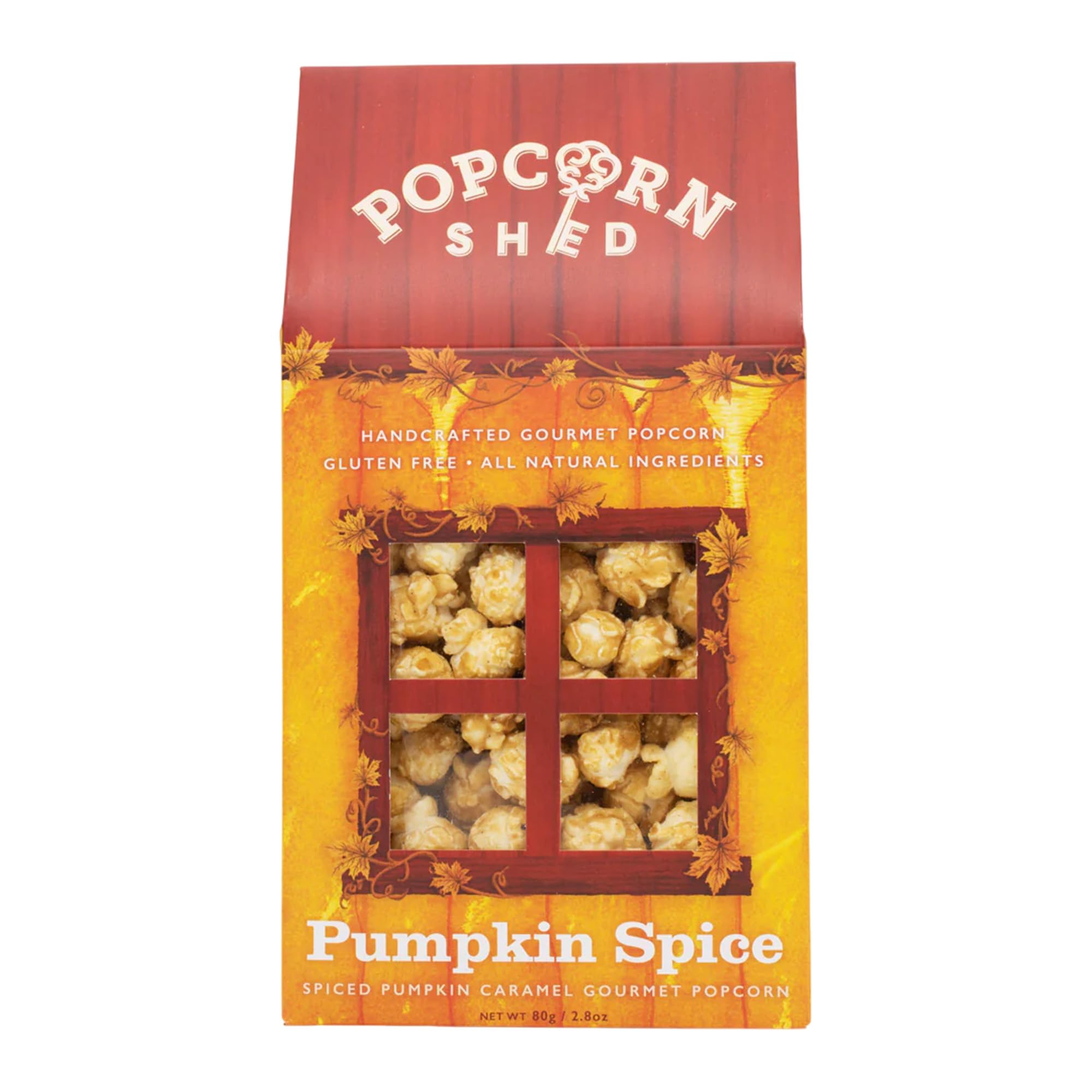 Popcorn Shed Pumpkin Spice Popcorn, Gourmet Popcorn, Movie Night Snack, 80g