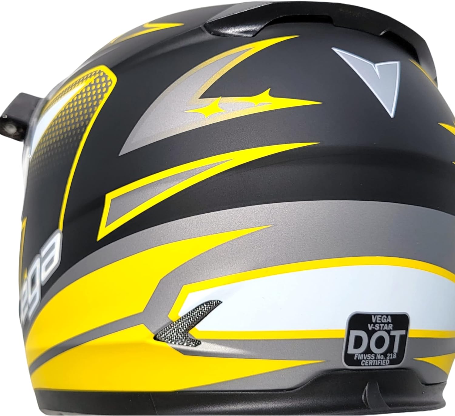 VEGA Helmets V-Star Snowmobile Helmet with Electric Heated Shield Evolution (9ft Silver Coated Heavy Duty RCA Jack Cord, Breath Deflector, Thin Balaclava Included)