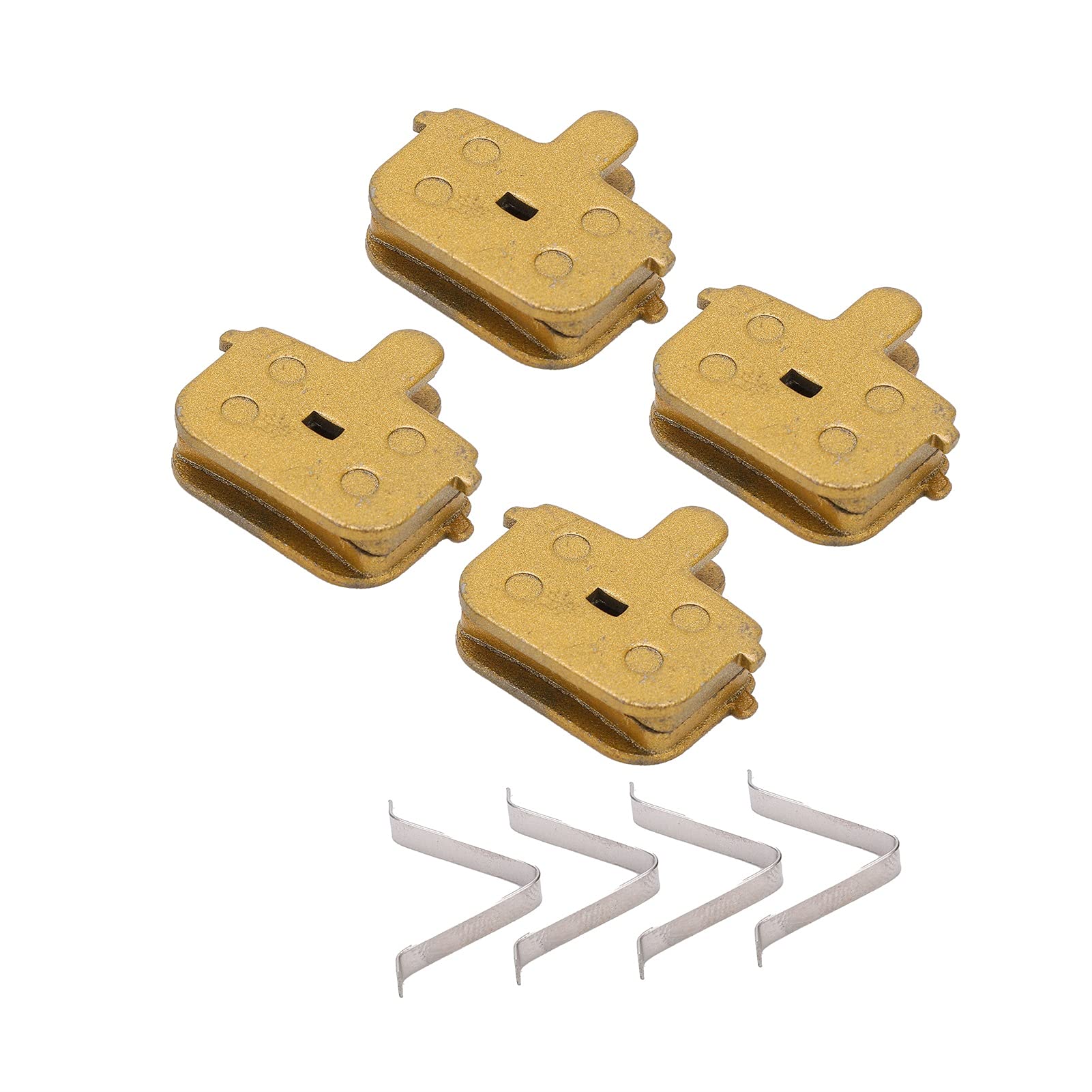 Fesjoy Mountain Bike Brake Pads Ketone-Based All Metal, Short Running-in Time with Low Brake Noise, Suitable for Various Climates, Copper Containing, Great Heat Dissipation, Easy to