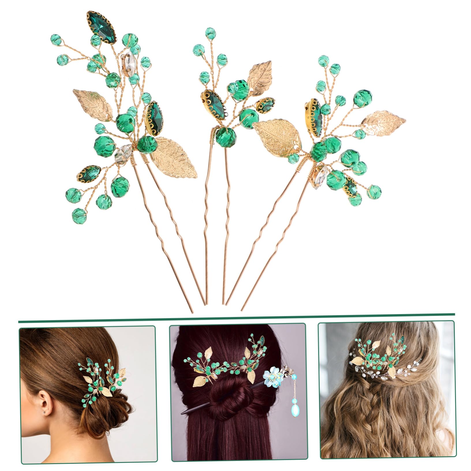 Abaodam 12stücke Brautschmuck Haarnadel Teiliges Aus Kristall-haarforken Handgefertigte Hochzeits-haaraccessoires Für Frauen Stilvolle Haarschmuck Für Besondere Anlässe
