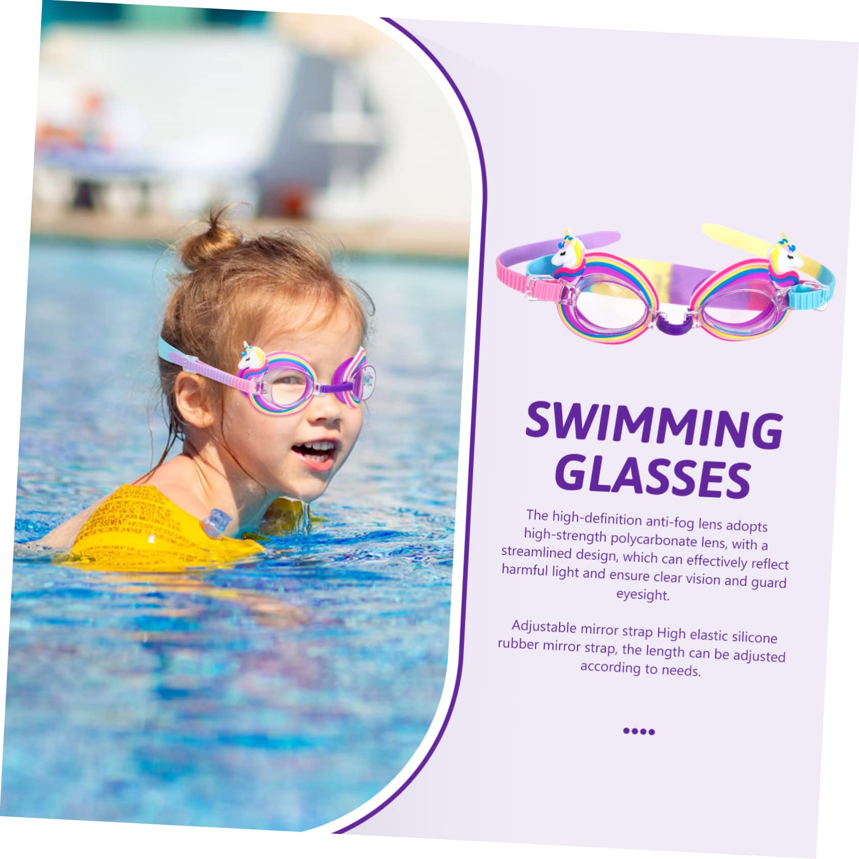 HANABASS occhialini da nuoto per bambini occhialini/occhiali per bambini per il nuoto occhiali per bambini 6 ai 14 anni occhiali antiappannamento per bambini fornitura per bambini