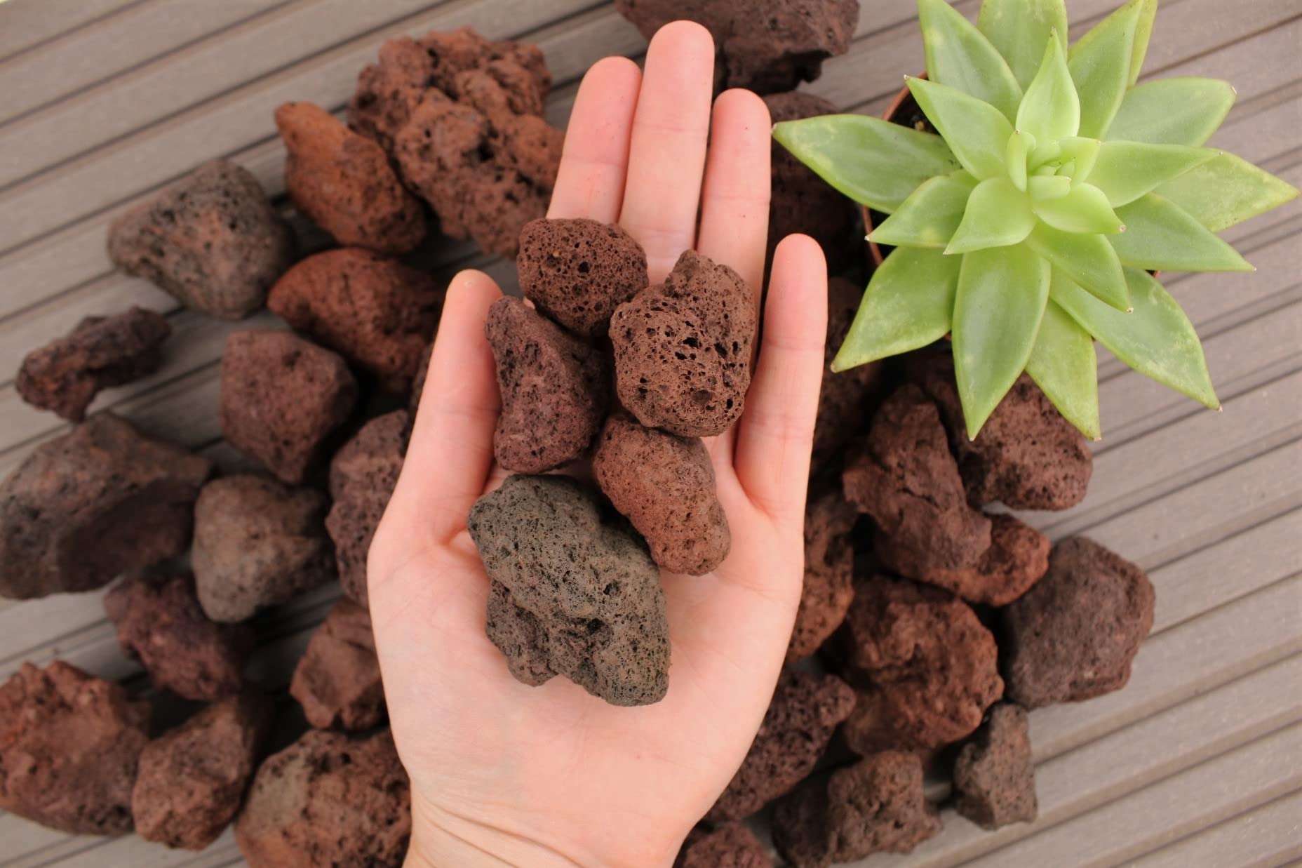 Ziersplitt 5 kg Splitt gewaschen Ciotollo Lapillo Körnung 20-40 mm Gabionenfüllung Deko Garten
