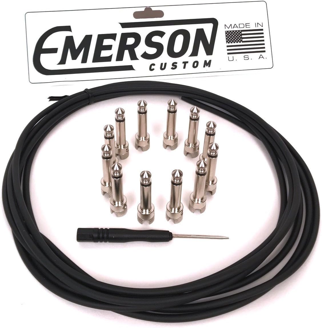 Emerson Custom DIY Solderless Pedal Board Cable Kit (Blue)