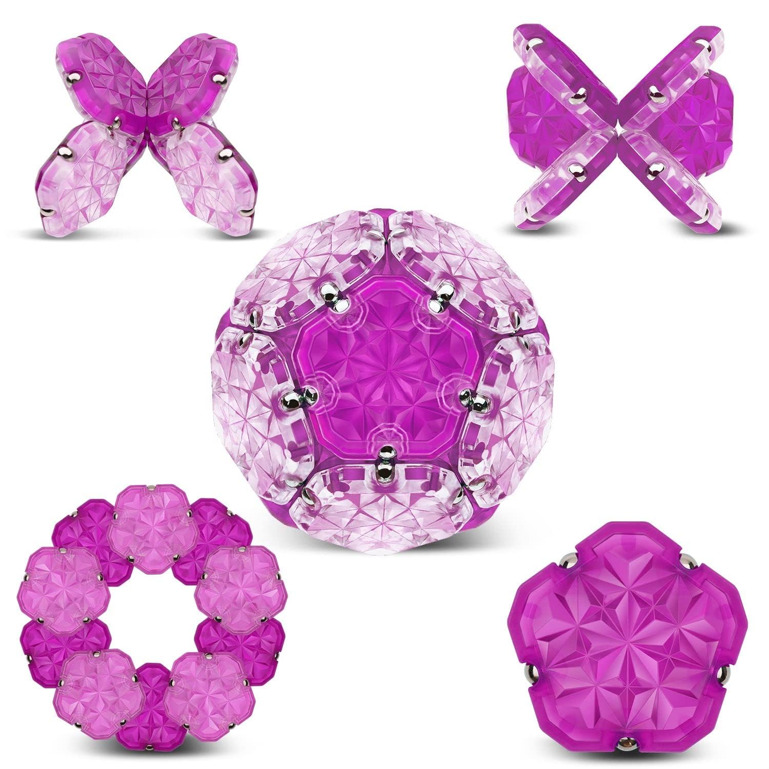 521-Piece 3mm Magnetic Fidget Beads & Putty Toy – Desk Fidget Toys For Adults, Office Stress Relief, 18+ Only