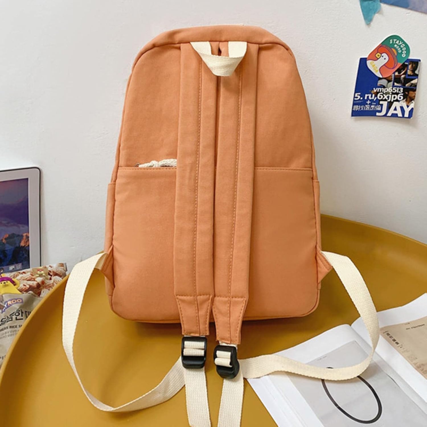 Lekki Tornister Plecak Dziecięcy Las Canvas Plecaki Studenckie Śliczne Torby Podróżne Dla Dziewczyn Moda Damska Plecaki Studenckie Laptopy Damskie Tornistry Szkolne, Green China, No bear doll