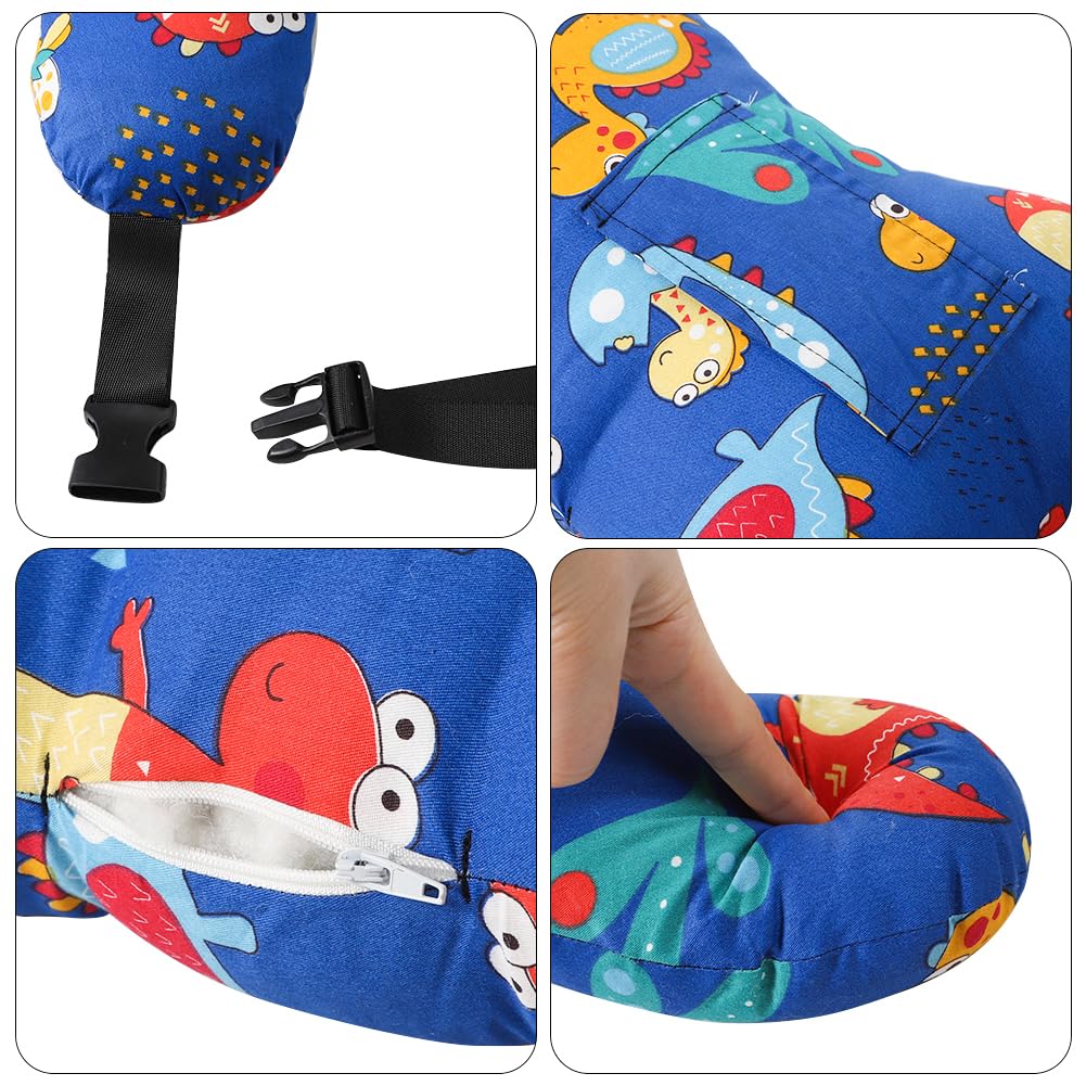 XGOPTS Oreiller de Voyage pour Enfants Coussin de Voyage Voiture en Forme de H/Y/X Coussin de Siège Auto Doux Oreiller de Repos Voiture Réglable pour Adultes Support de Tête et Cou pour Longs Trajets