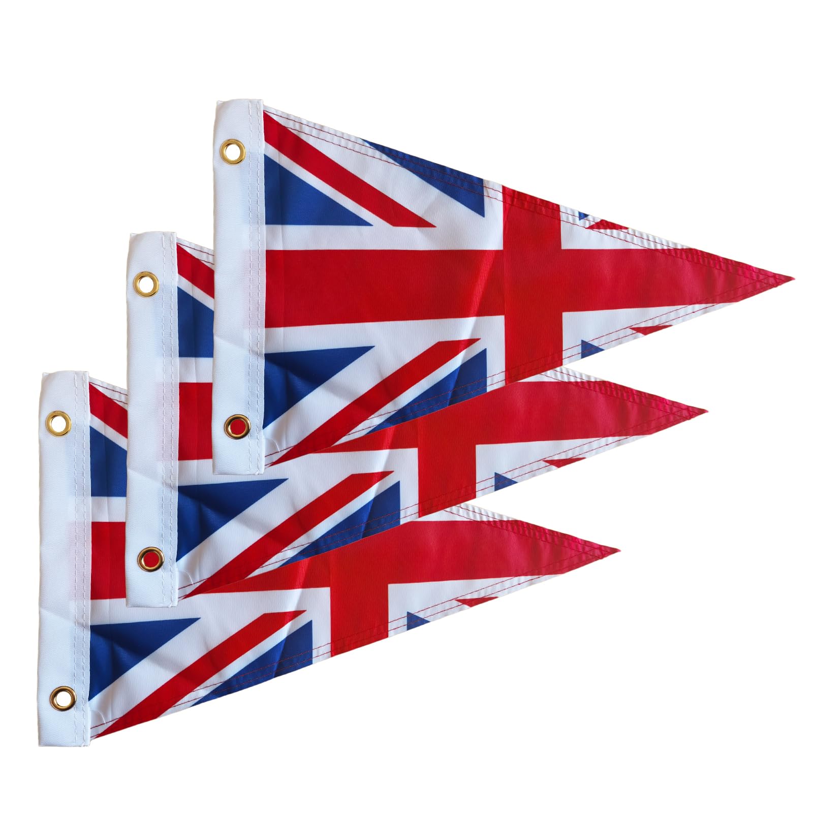 Countries Boat Flags Boating Sailing National Small Flag Banner for Boat 12x18 inch/30x45 cm 3PCS (British)
