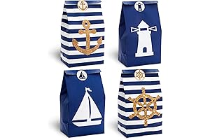 AnyDesign Sailor Party Bags