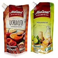 Vista 1 de Alacena Crema de Rocoto Uchucuta & Mayonesa Paquete Combo Peruano 400 G/Cada