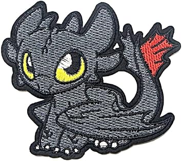 The King of Dragons Cartoon Character Embroidered 3 1/2" Tall Patch