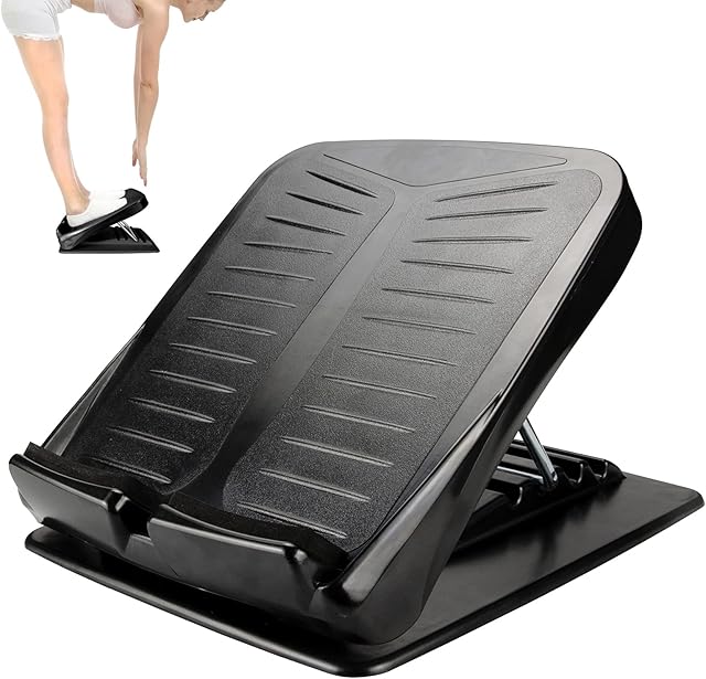 JADE KIT Slant Board, Adjustable Incline Board Portable Leg Exercise Ankle Foot Calf Stretcher, Balancing Fitness Pedal Wedge Stretch for Rib, Heel, Hamstring, Achilles, Leg Calves Muscle Exerciser