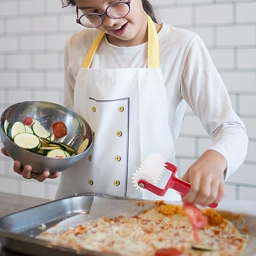 Miniatura 8 de Hemoton Rodillo de masa de pizza Rodillo de masa de pizza Docker herramientas para hornear mango Docker para galletas pastel pastel pastel pan