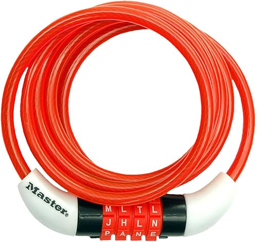 Miniatura 3 de Master Lock 8152DASTWD Cable combinado de palabras preestablecidas, amarillo