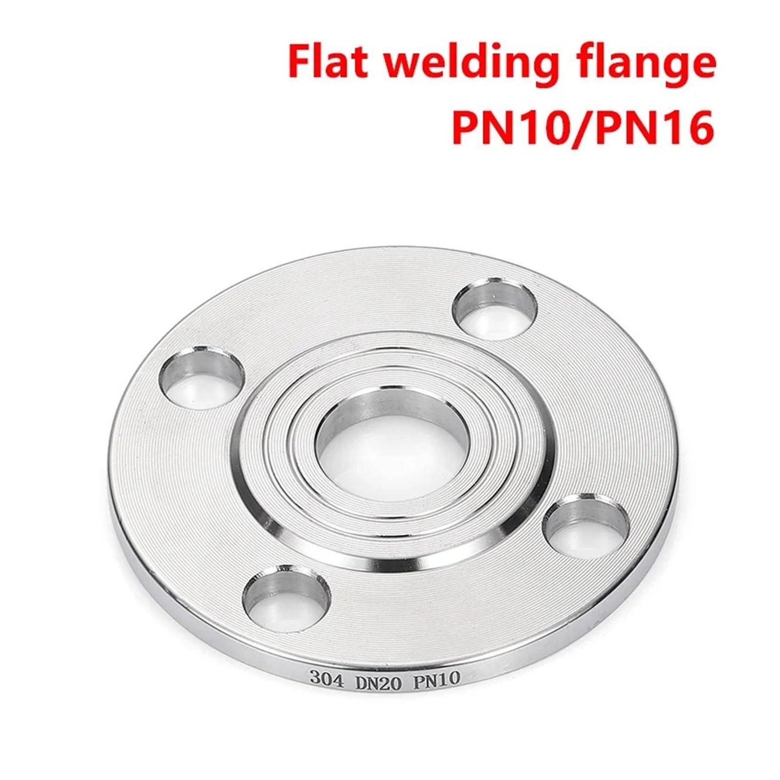 Flangia a saldare piatta in acciaio inossidabile 304 PN10 / PN16(PN16,DN50)