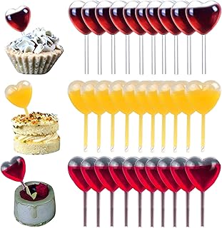 Cupcake Pipettes 150pcs Heart Pipettes, 4ml Ddroppers Clear Plastic Pipettes for Cupcakes Chocolate Strawberries Ice Cream, Squeeze Transfer Droppers, Cupcake Infuser Tubes
