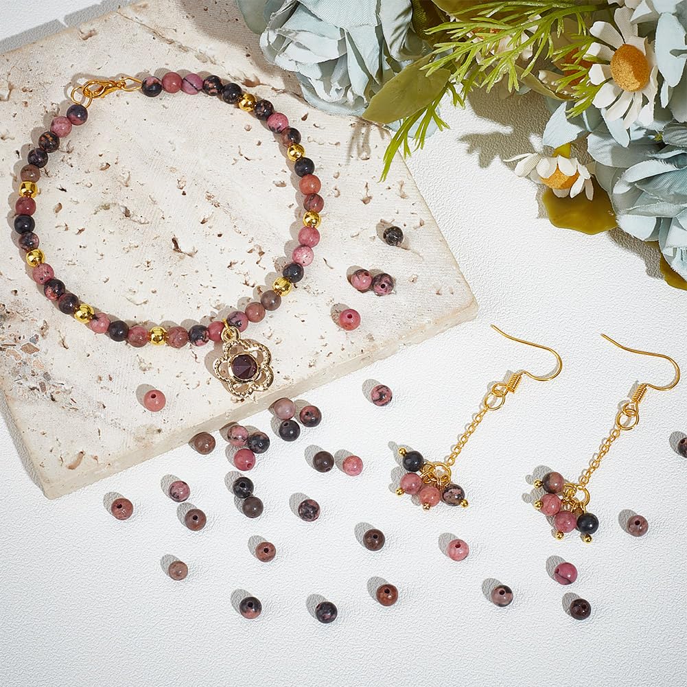 Cheriswelry Kit Di 300 Perline Rotonde In Agata Naturale Effetto - Foto 3