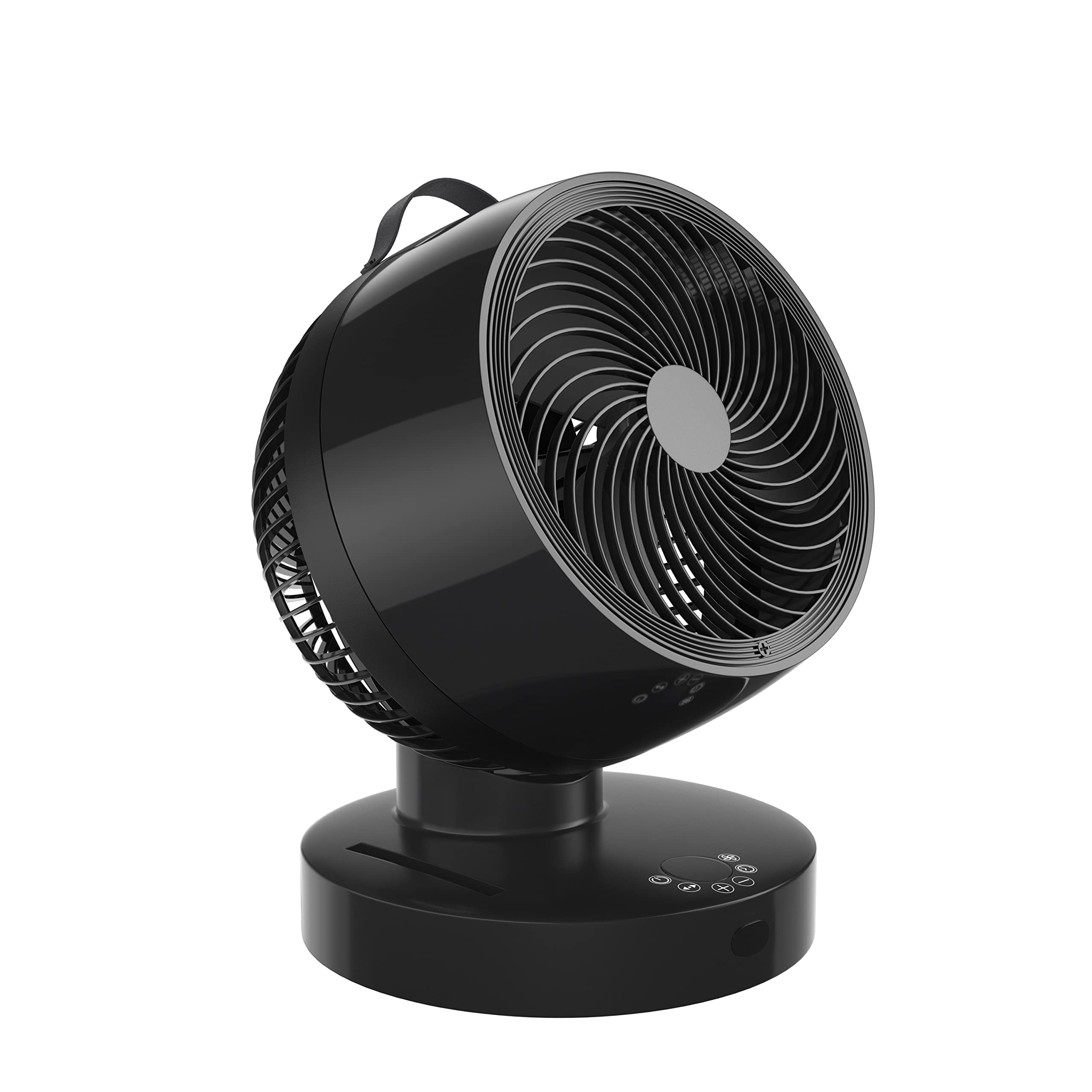 KapooAir Circulator Fan, Blade 8", 6 Speeds 4 Wind Modes, Horizontal Vertical Oscillating, Indoor Circulator Fan for Whole Room Temperature Equilibrium, Tower Fan with Remote b11, Black (GS-XXG037)