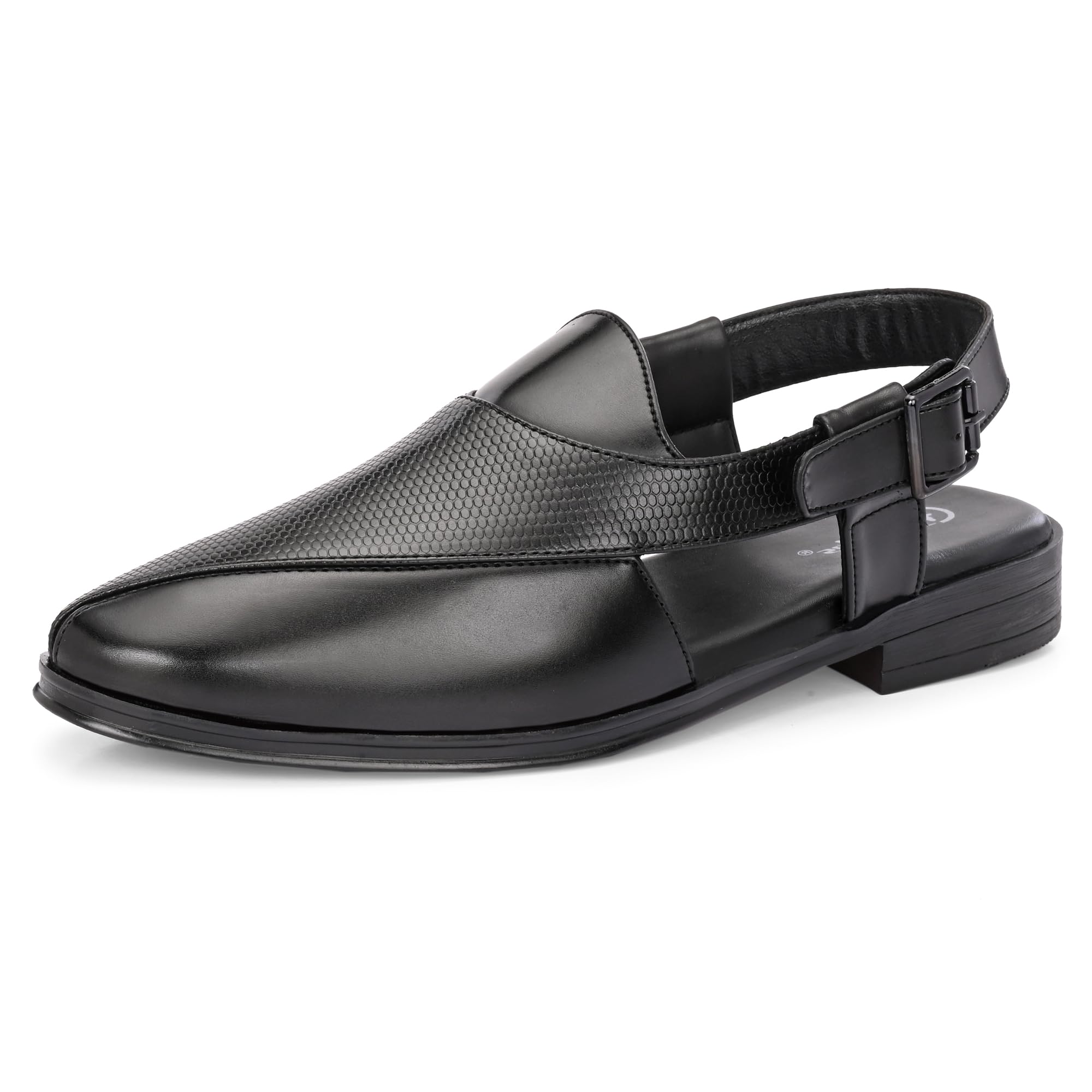hirolas Men’s Peshawari Shoe Style Faux Leather Roman Ethnic Sandals | Premium-picture-10