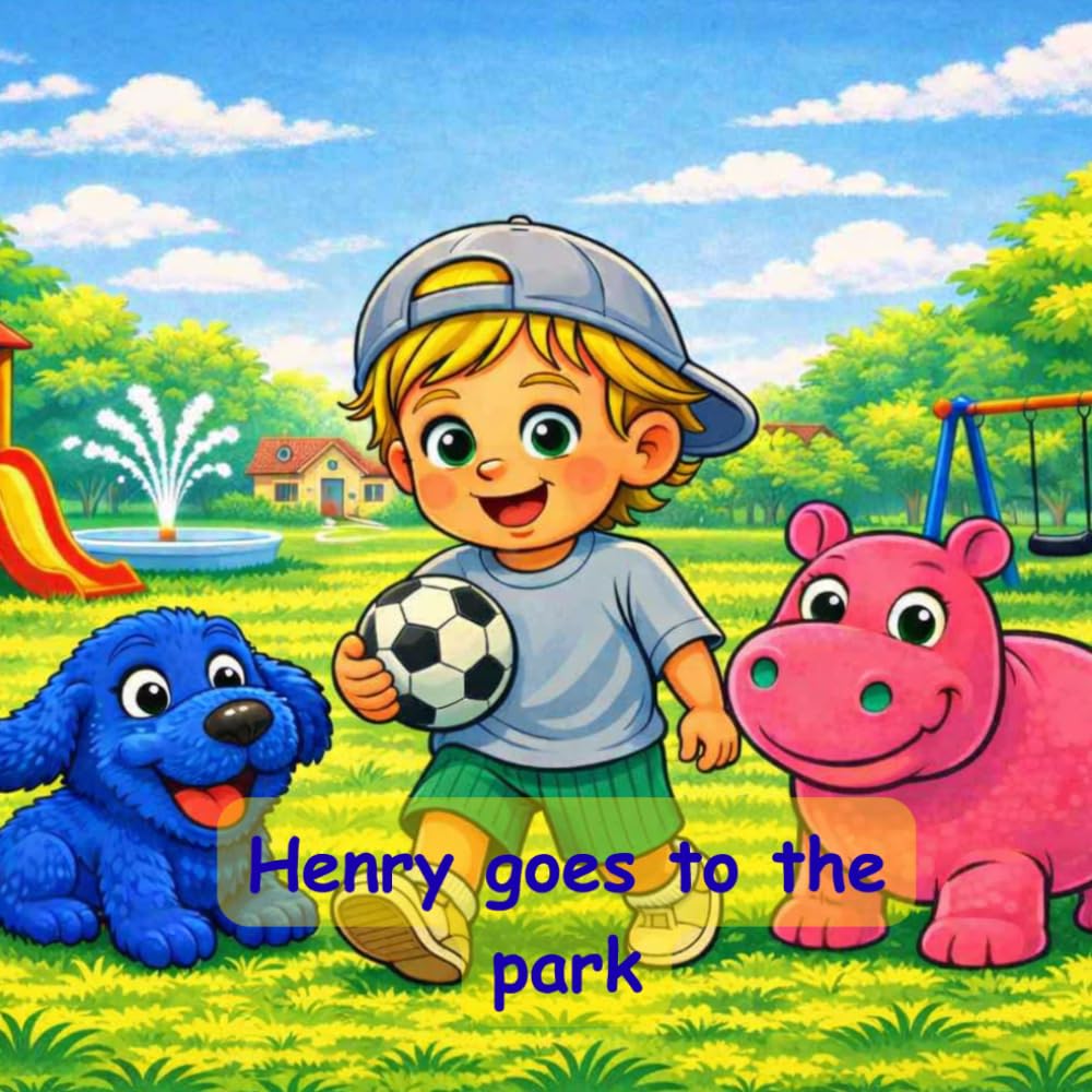 Henry goes to the park.: A fun story about an adventurous boy named Henry and his day at the park with his friends Woofy and Hippo