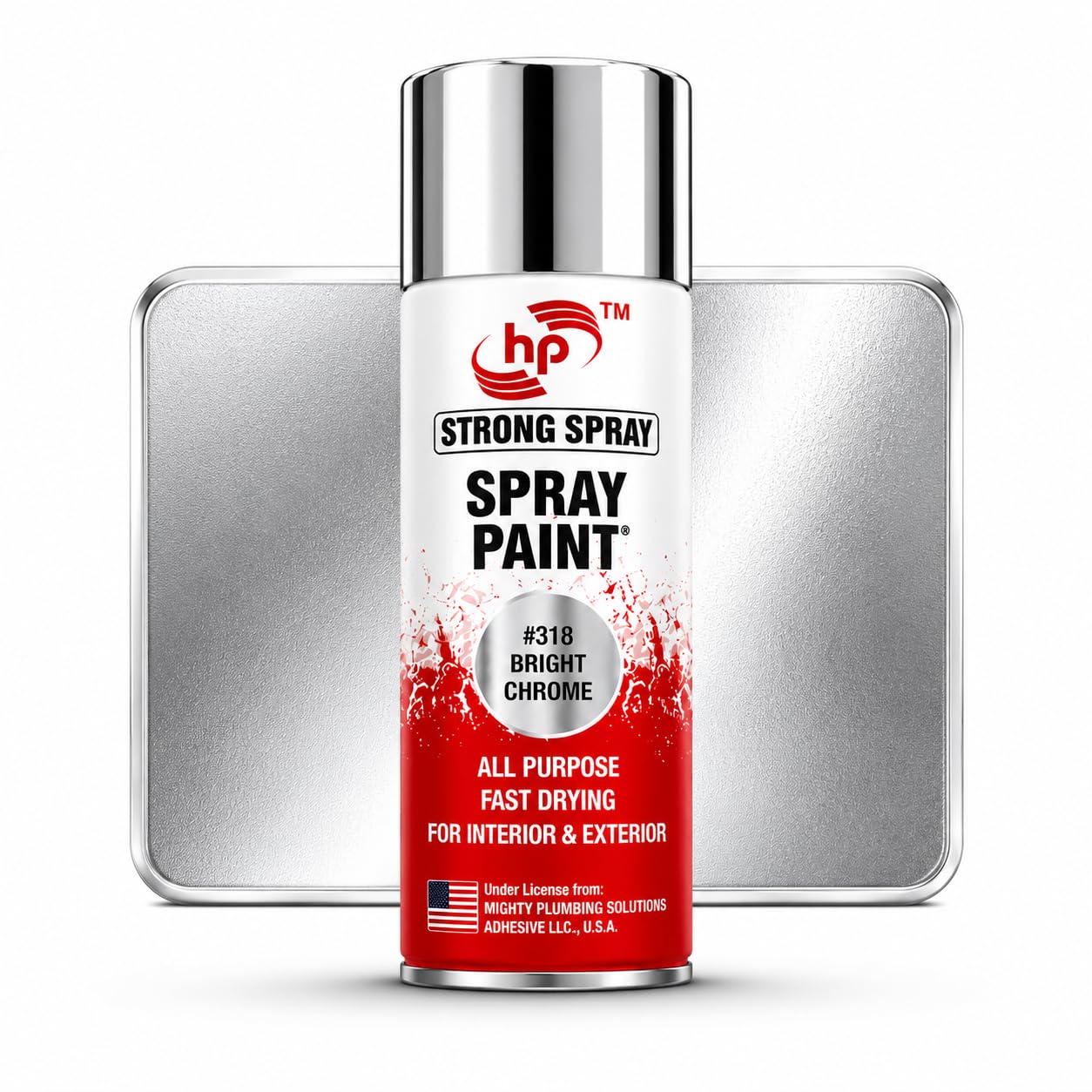 HP Strong Spray Paint Bright Chrome #318, 400ml | Quick Dry Multi Surface Metallic Acrylic Aerosol Spray Paint for Metal, Wood, Plastic, Glass, Ceramic, Furniture, Cars & Bikes-image-23