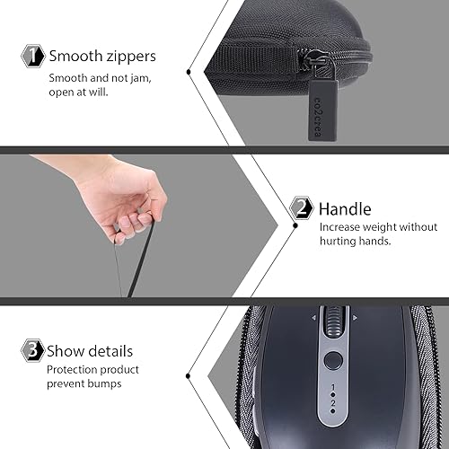 Miniatura 4 de co2CREA Carcasa rígida de repuesto para Logitech M535 M585 M590 Multi-Dispositivo Bluetooth Ratón Inalámbrico Compacto