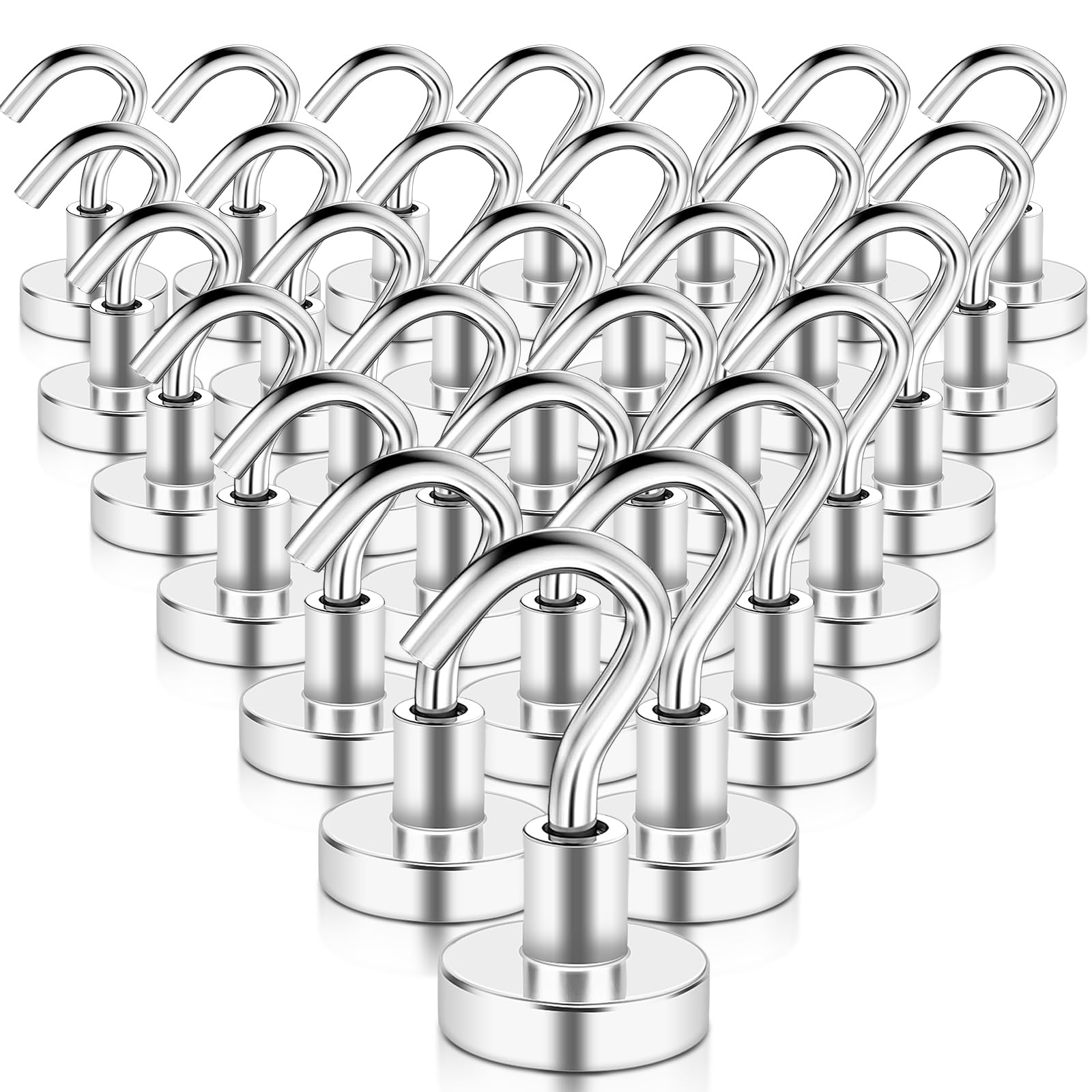 Swihorab Ganchos Magnéticos Neodimio - 28 Piezas Extrafuertes, 10 kg