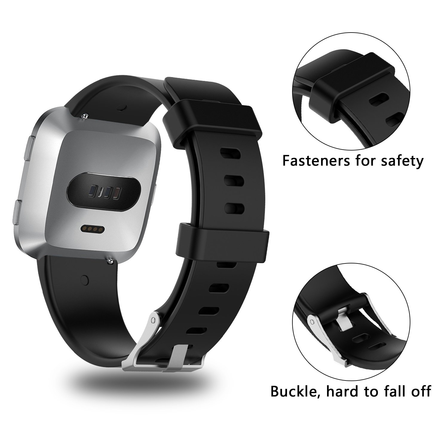 I Smile Silicone Bands Compatible For Fitbit Versa Fitbit