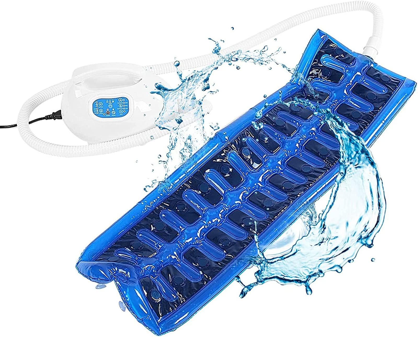 YXDD Electric Bathtub Bubble Massage Mat, Ozone Bubble Machine, Portable Home Waterproof Non-Slip with 8 Button 3 Levels Adjustable and Remote Control,