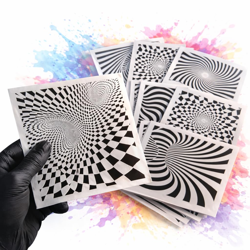 LiME LiNE 3-D Illusion Airbrush Stencils