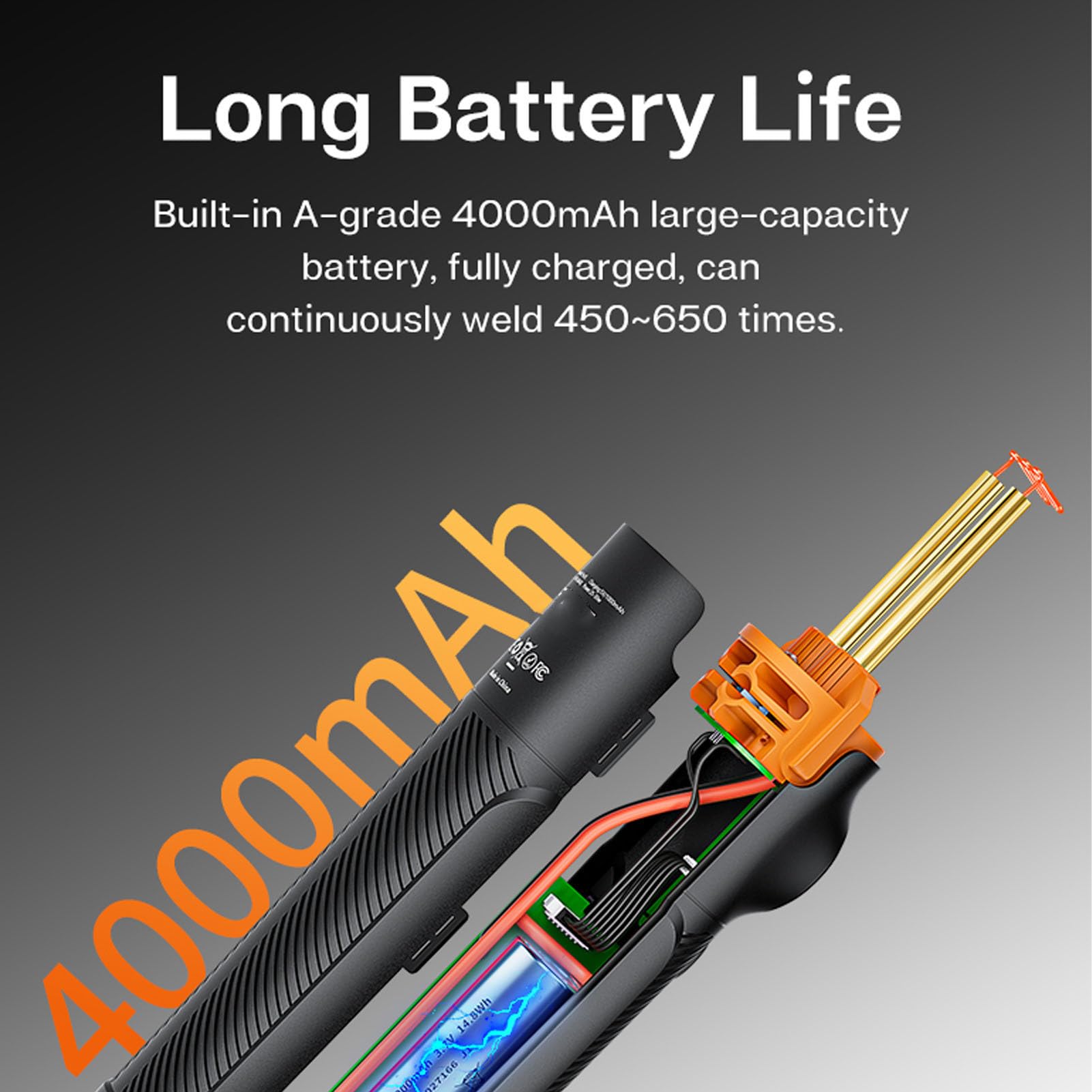 Cuifati Soldador de Plástico Inalámbrico con Luz LED, Pistola de Soldar de Plástico Portátil con Control de Temperatura, Calentamiento Rápido, Carga USB C, para Reparación de
