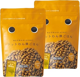 [ ドットわん 公式 ] ドッグフード ドットわん 「 豚ごはん 」（500g x 2） 犬のご飯 ペットフード （ 幼犬からシニア犬まで、全年齢対応 ）ドックフード 犬のごはん 犬の餌 犬のえさ 総合栄養食