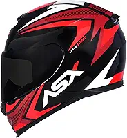 Capacete ASX Eagle Street para Moto Esportivo Preto e Vermelho (60/L)