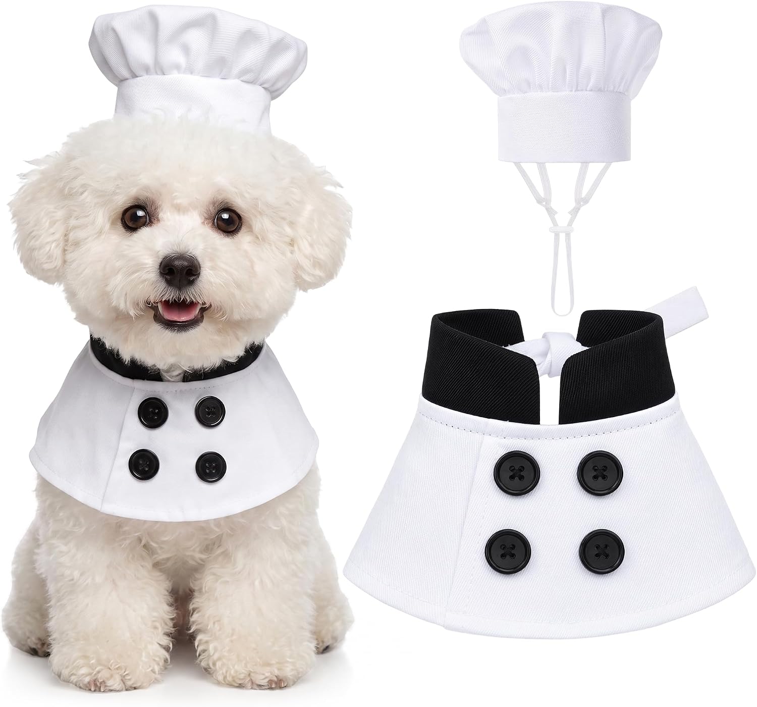 Dog Chef Costume Dog Halloween Costumes with Chef Hat and Chef Cloth