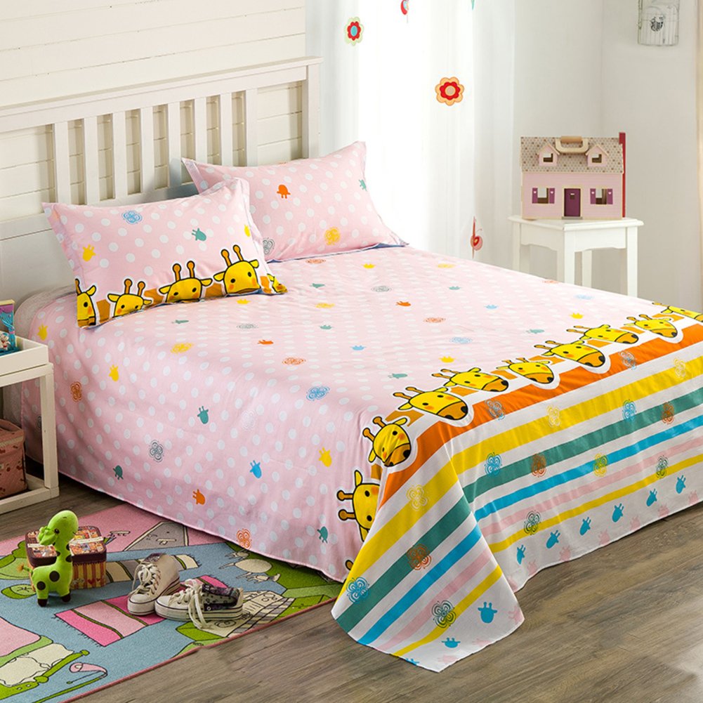 Une pièce coton double lits jumeaux au tissage durable